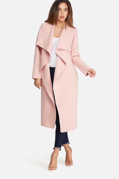 Oversized waterfall duster coat 