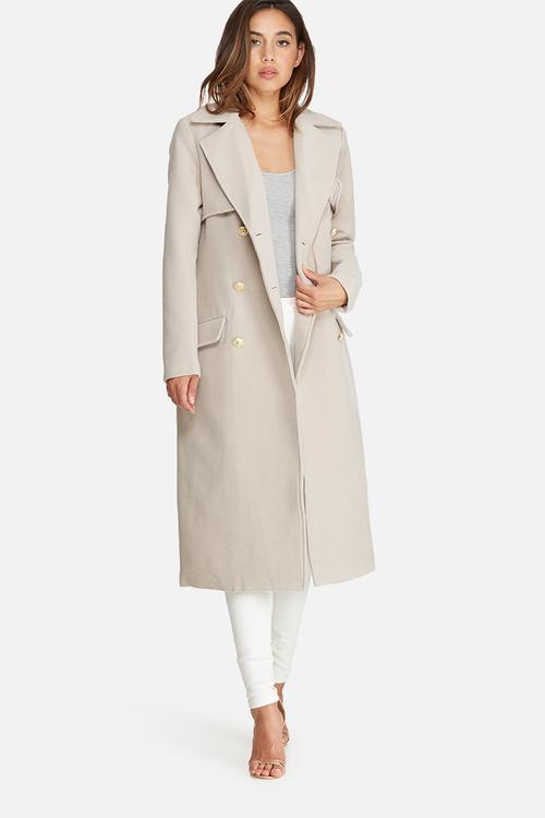 Longline military coat