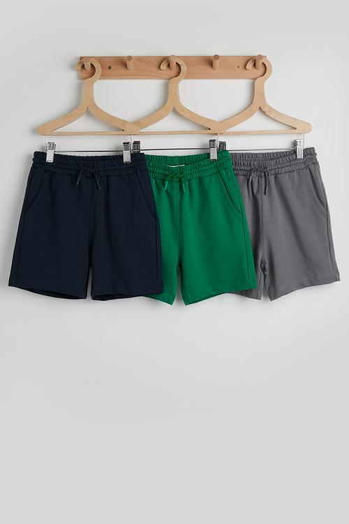 Multi Pack Henry Short Three Pack - Navy/Steel/Deep Mint
