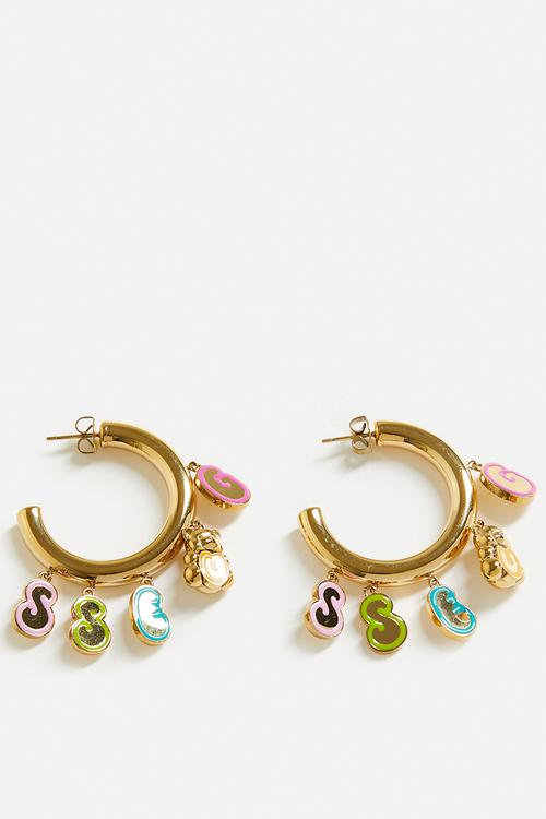 Ladies Rock Candy35Mm Guess Hoops  - Gold