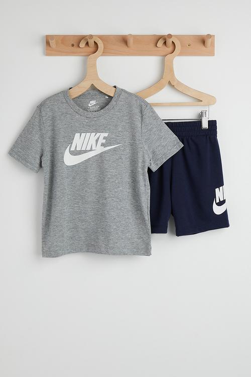 Nkn Club Tee & Short Set - Midnight Navy/Dk Grey Heather