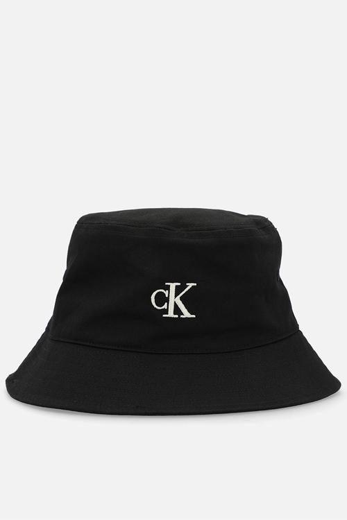 Small monogram bucket hat - black
