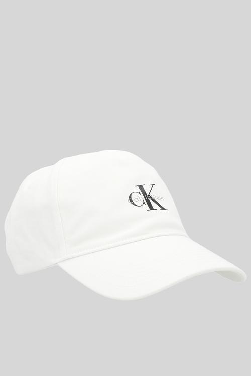 Monologo printed baseball cap - bright white