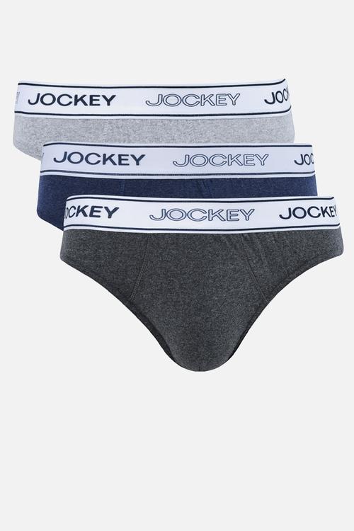 3Pk Jockey Mens Monocrome Digi Elastic Recyled Poly Cotton - multi