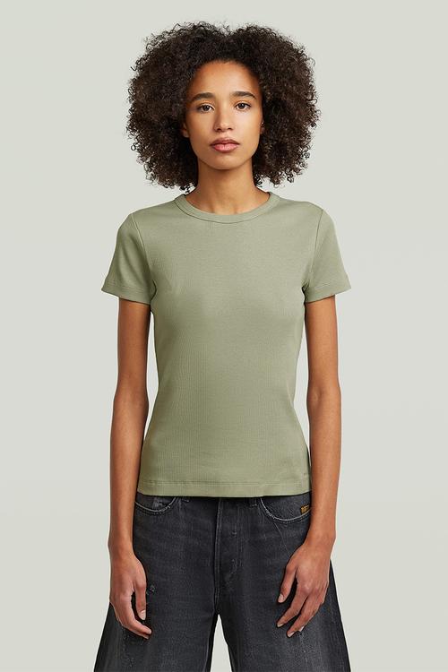 Slim rib t wmn - lt orphus