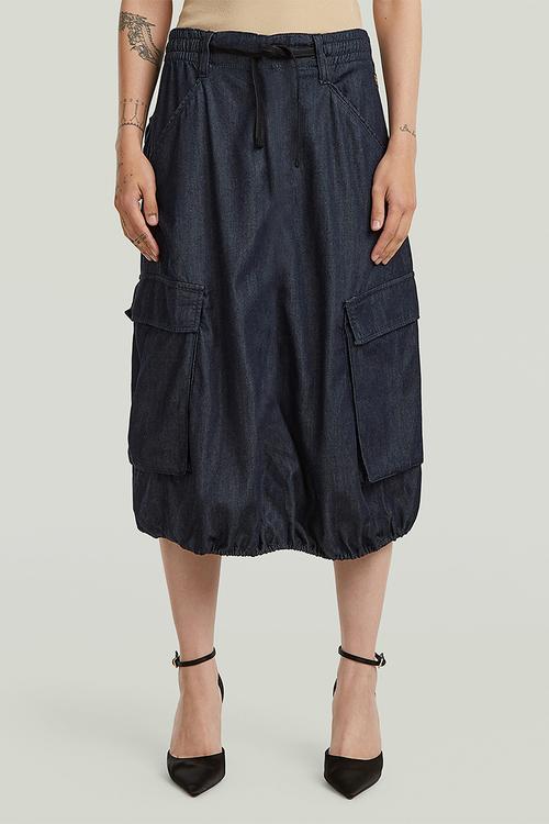 Parachute midi skirt wmn - rinsed
