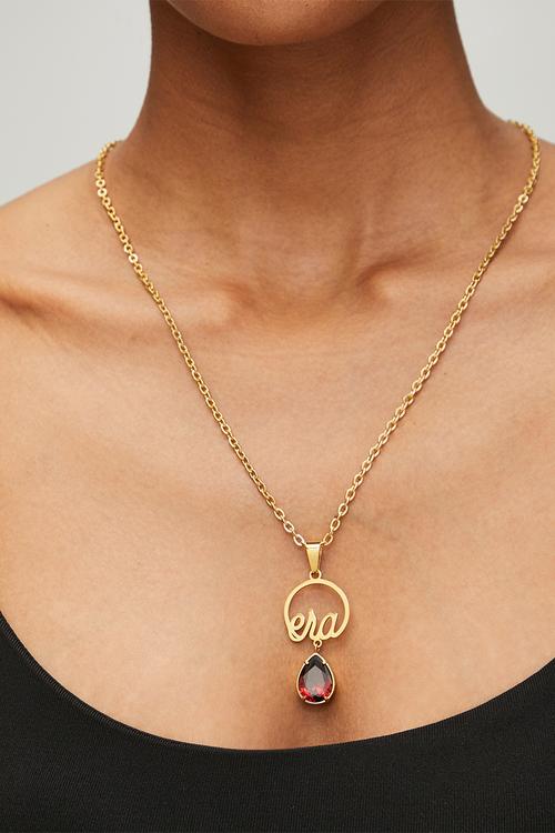 ERA love teardrop necklace  - Gold