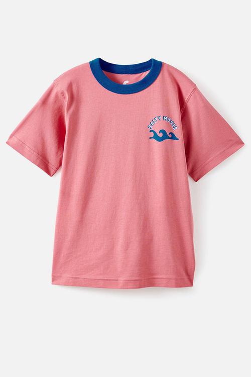 Jonny Short Sleeve Graphic Print Tee - Watermelon/Salty Days