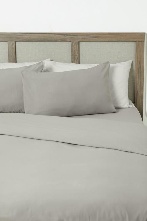 Recycled microfibre duvet set Greige