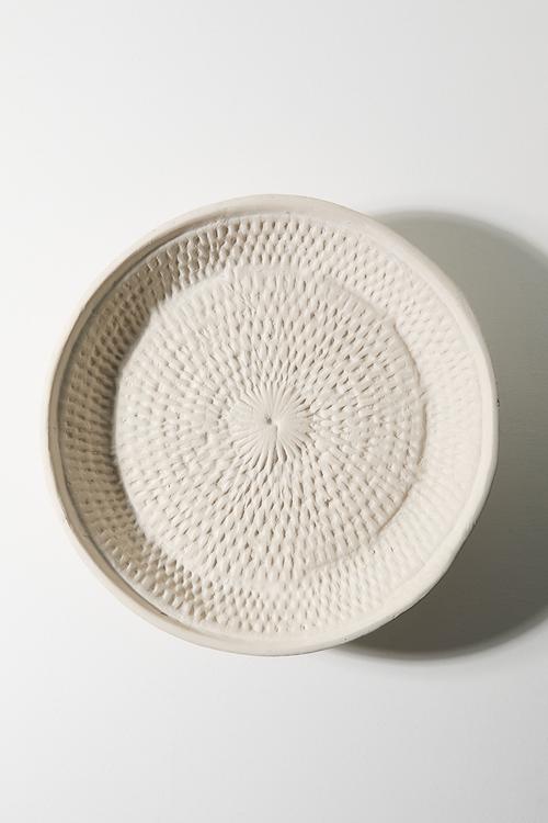 Textured Papermache Tray White