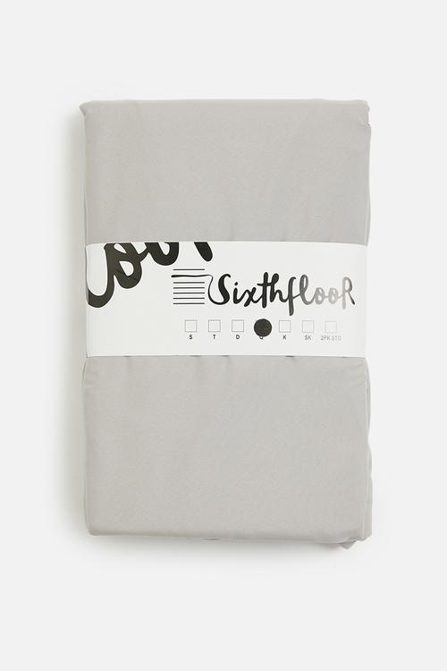 Recycled microfibre fitted sheet Greige
