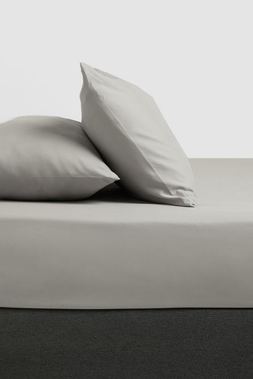 Recycled microfibre fitted sheet Greige