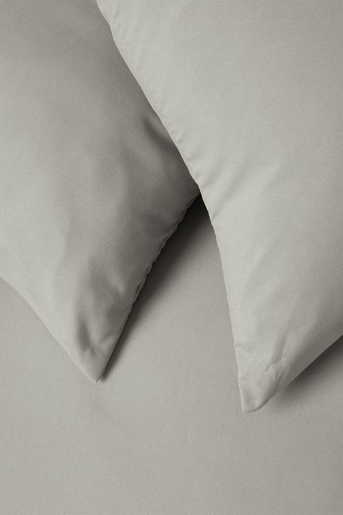 Recycled microfibre standard pillowcase set Greige