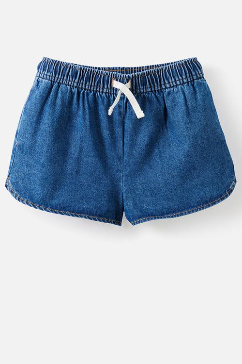 Gigi Woven Short - Dark Wash