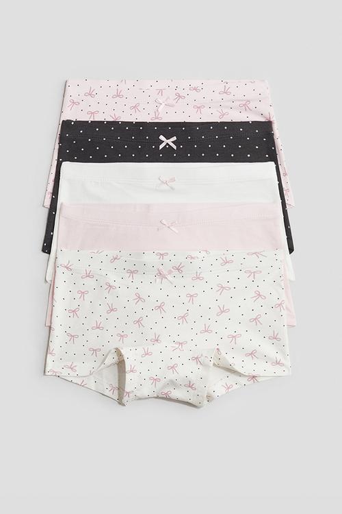 5-Pack boxer briefs - light pink/bows
