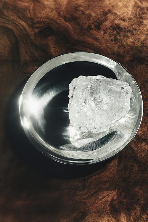 Metal mini dish - silver-coloured
