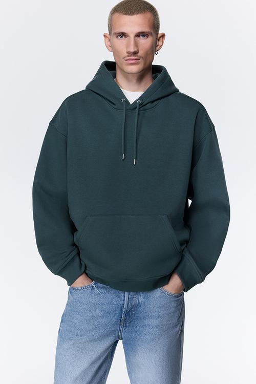 Loose fit hoodie - dark teal