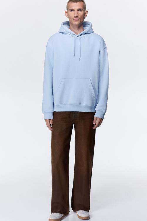 Loose fit hoodie - light blue