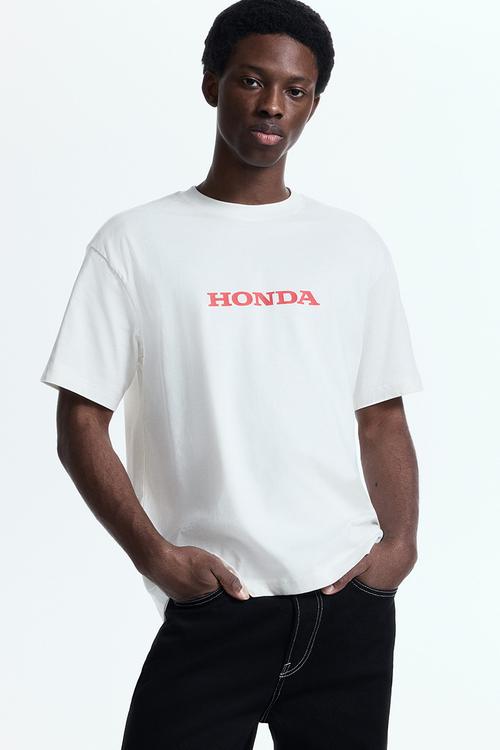 Loose fit t-shirt - white/honda