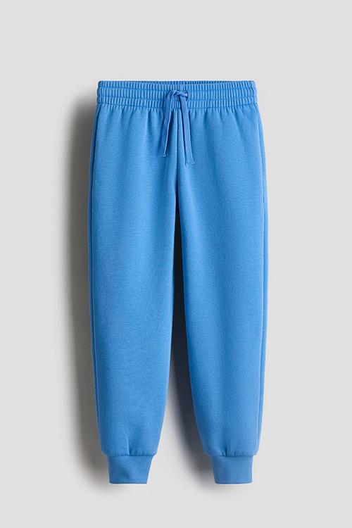 Brushed-inside joggers - bright blue