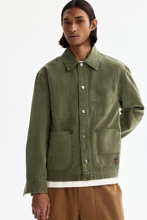 Canvas overshirt - green