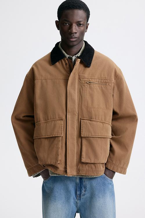 Workwear jacket - dark beige