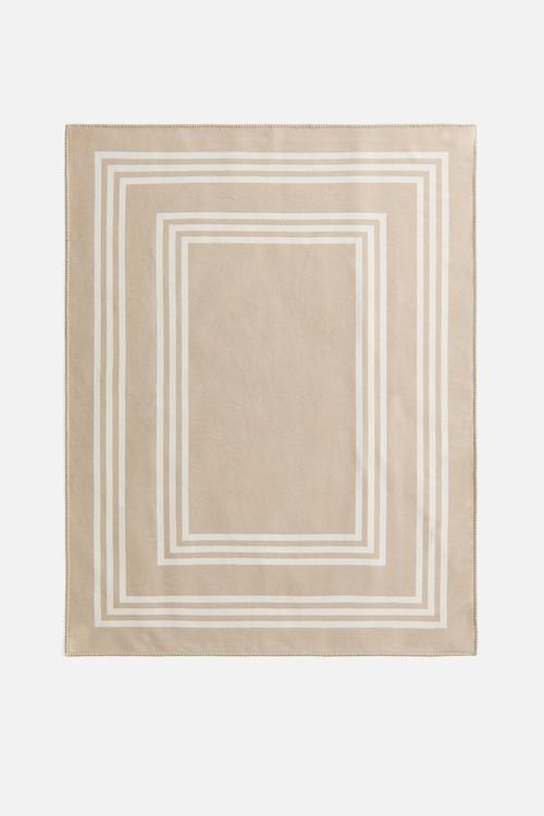 Patterned blanket - beige