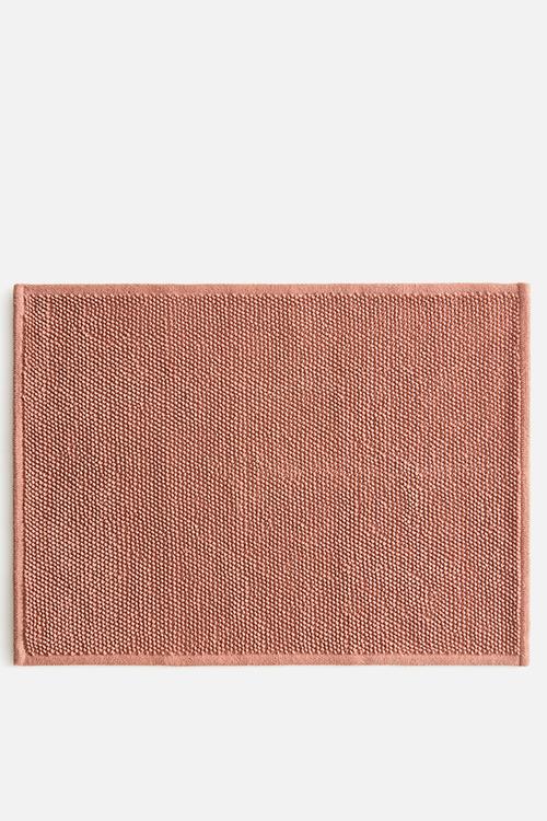 Cotton bath mat - orange