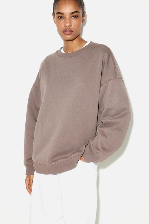 Oversized sweatshirt - brown