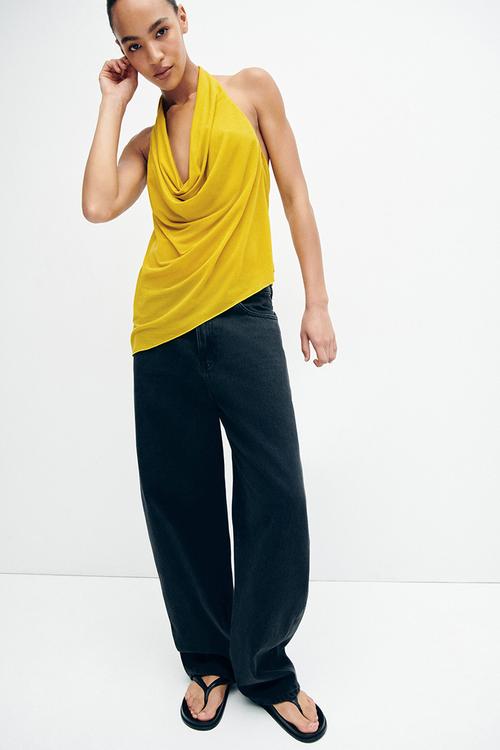 Baggy high jeans - washed black