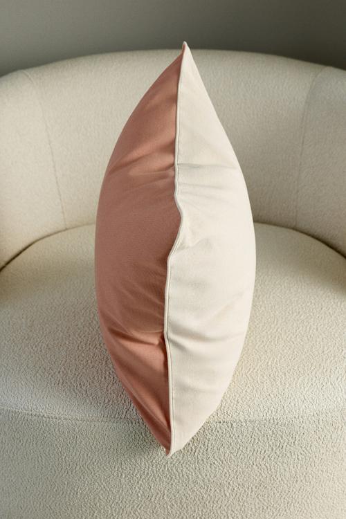 Canvas cushion cover - pink