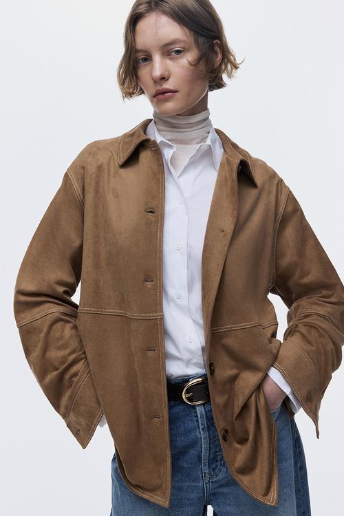 Loose-fit shirt - brown