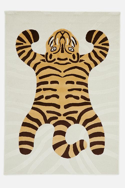 Tiger Triumph poly rug multi