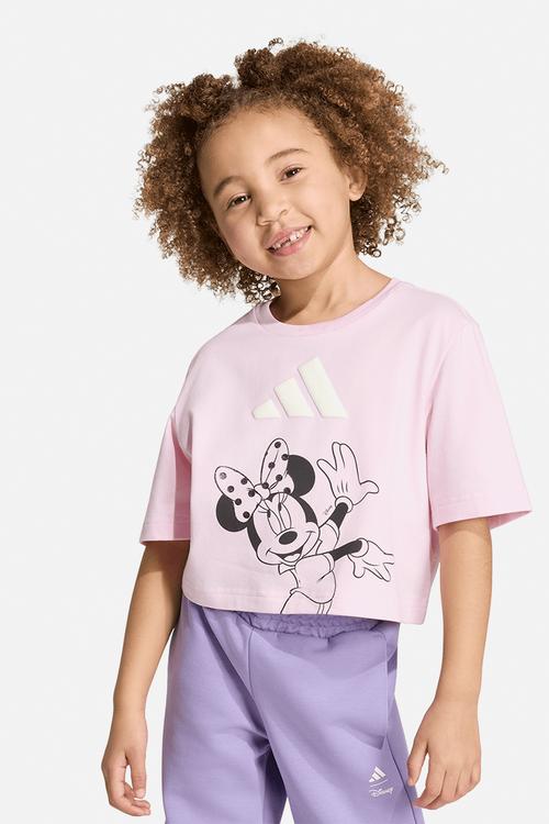 Lg Disney Minnie Mouse T-shirt - Clear Pink/Off White