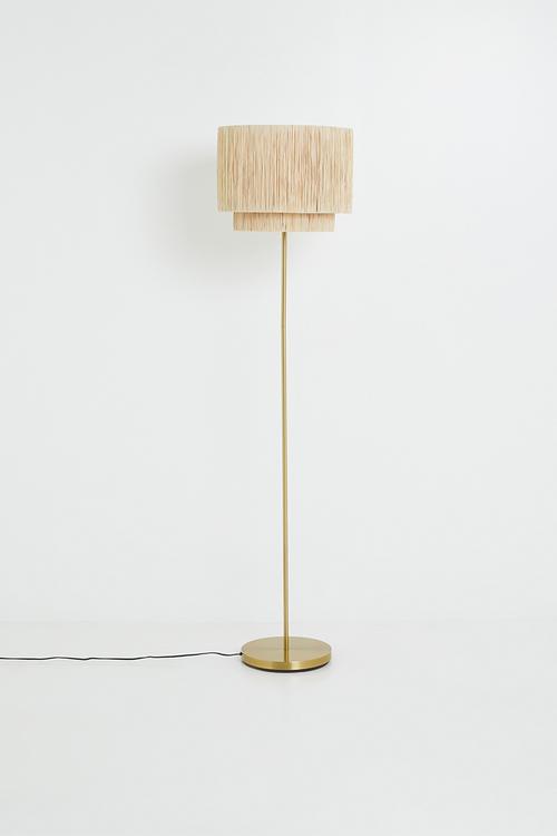The Lumina Raffia Floor Lamp - neutral