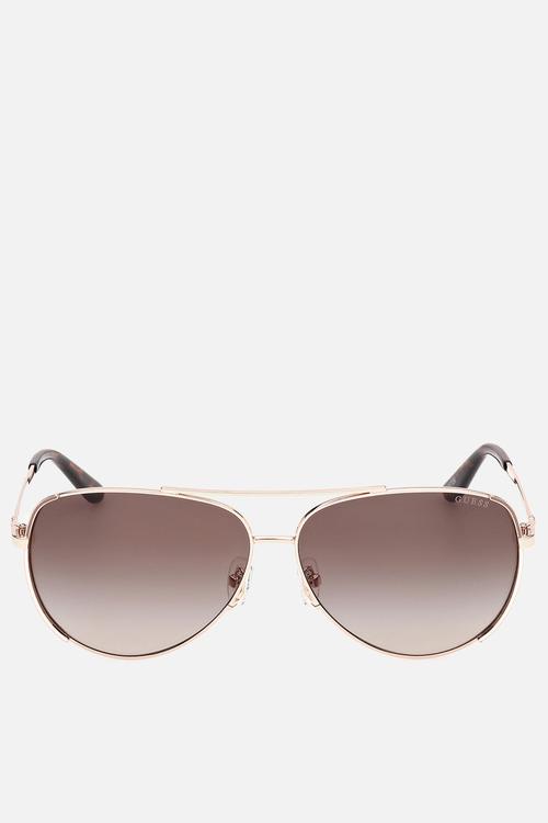 Aviator Shape Sunglasses 58mm- Shiny Rose Gold