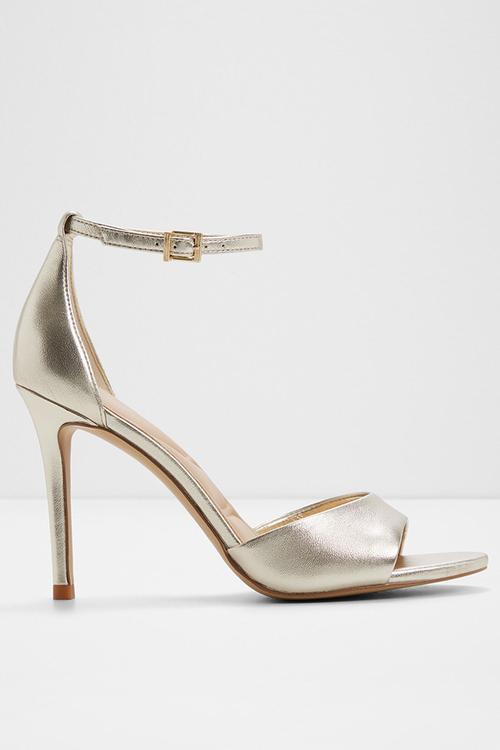 Creride open toe ankle strap - gold