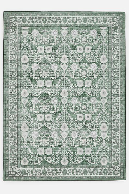 Noa Floral Rug Olive