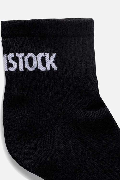 Cotton Crew Ankle Black - Black