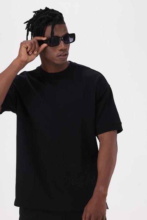 Mens Rush Crew Neck T-shirt - Black
