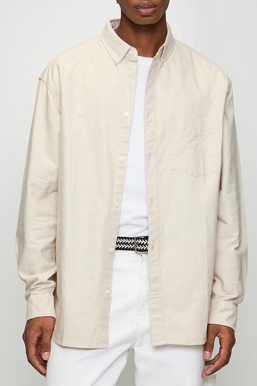 Regular fit oxford shirt - beige