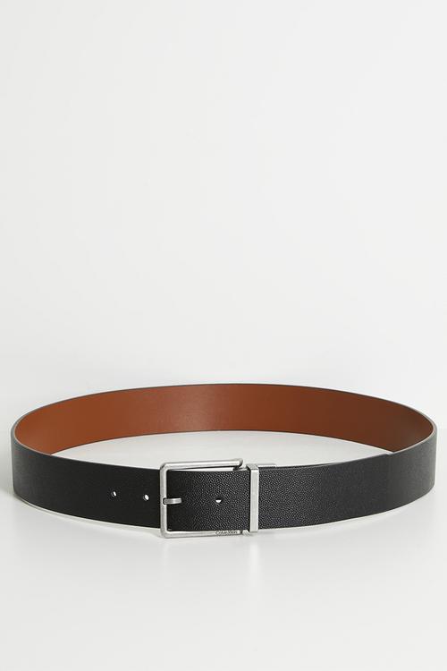Warmth Buckle 40mm Rev/Adj - Black / CK Cognac/  Antique Silver
