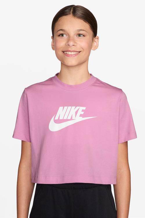 Girls Nike Sportswear Cropped Futura Tee