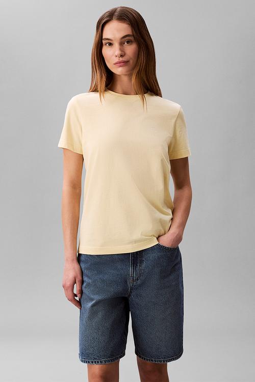 Short sleeve monogram crew tee - french vanilla