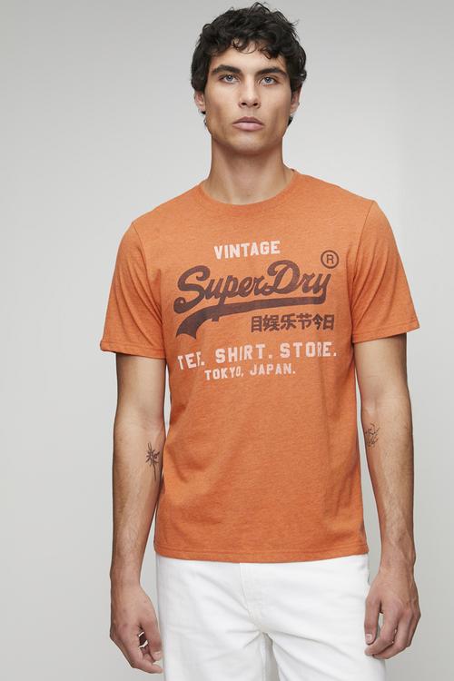 Vl Heritage Relaxed Tee-Rust Orange Marl