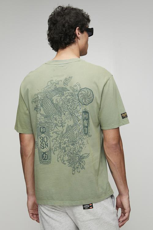 Tokyo Narrative Loose Tee-Lily Pad Green