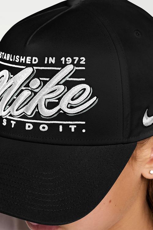 U Nk Rise Cap S Cb Aframe - Black/Black/Metallic Silver