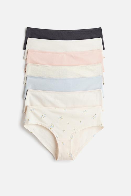 7-Pack hipster briefs - cream/peach pink