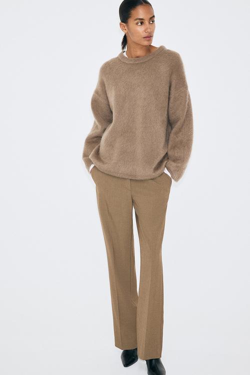 Tailored trousers - dark khaki green