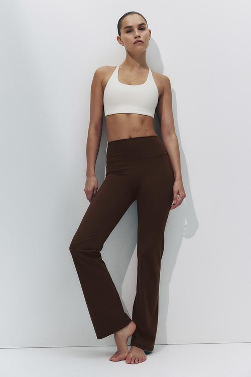 Sculptmove™ flared sports leggings - brown